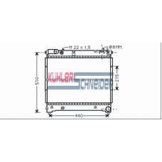 2200191 KUHLER SCHNEIDER Радиатор, охлаждение двигател