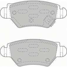 FD6789N NECTO Комплект тормозных колодок, дисковый тормоз