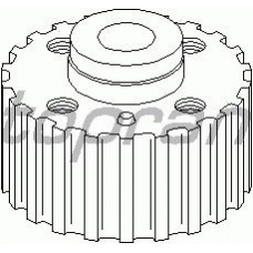 100 296 TOPRAN Шестерня, коленчатый вал