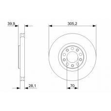 0 986 479 293 BOSCH Тормозной диск