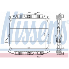 62747 NISSENS Радиатор, охлаждение двигателя