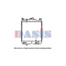 320070N AKS DASIS Радиатор, охлаждение двигателя