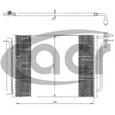300434 ACR Конденсатор, кондиционер
