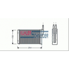 0990201 KUHLER SCHNEIDER Теплообменник, отопление салона