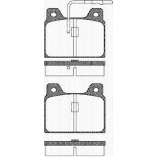 8110 28723 TRISCAN Комплект тормозных колодок, дисковый тормоз