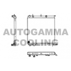 103569 AUTOGAMMA Радиатор, охлаждение двигателя