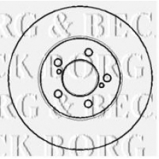 BBD4322 BORG & BECK Тормозной диск