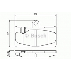 0 986 495 139 BOSCH Комплект тормозных колодок, дисковый тормоз