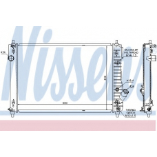61687 NISSENS Радиатор, охлаждение двигателя