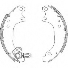 Z4075.00 WOKING Комплект тормозных колодок