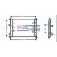 1700931 KUHLER SCHNEIDER Радиатор, охлаждение двигател