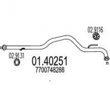 01.40251 MTS Труба выхлопного газа