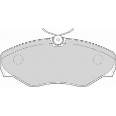 AVR124 ABEX Комплект тормозных колодок, дисковый тормоз