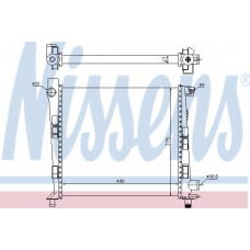 62546 NISSENS Радиатор, охлаждение двигателя