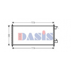 092033N AKS DASIS Конденсатор, кондиционер