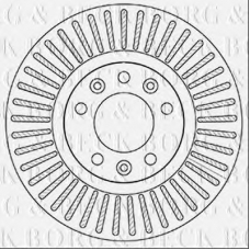 BBD5208 BORG & BECK Тормозной диск