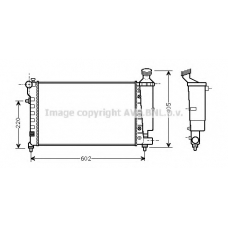 CNA2196 AVA Радиатор, охлаждение двигателя