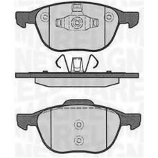 363916060244 MAGNETI MARELLI Комплект тормозных колодок, дисковый тормоз