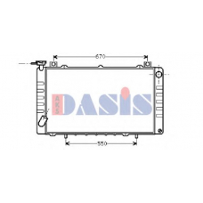 070620N AKS DASIS Радиатор, охлаждение двигателя