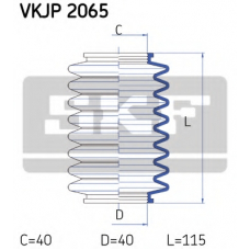 VKJP 2065 SKF Комплект пылника, рулевое управление