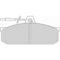 FD268A NECTO Комплект тормозных колодок, дисковый тормоз