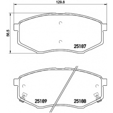 T2167 PAGID Комплект тормозных колодок, дисковый тормоз