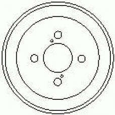 7D0348 KAWE Тормозной барабан