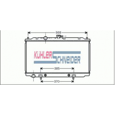 1600891 KUHLER SCHNEIDER Радиатор, охлаждение двигател