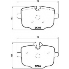 P 06 061 BREMBO Комплект тормозных колодок, дисковый тормоз