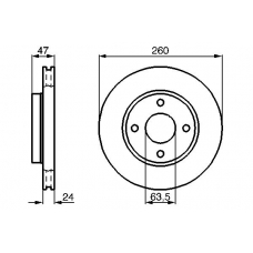 0 986 478 170 BOSCH Тормозной диск