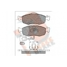 RB0917 R BRAKE Комплект тормозных колодок, дисковый тормоз