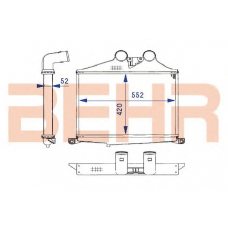 2203941 BEHR Intercooler