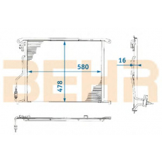 7401043 BEHR Радиатор кондиционера