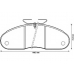 571885B BENDIX Комплект тормозных колодок, дисковый тормоз