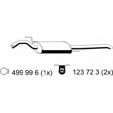 143004 ERNST Глушитель выхлопных газов конечный