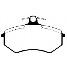 224720 NK Комплект тормозных колодок, дисковый тормоз