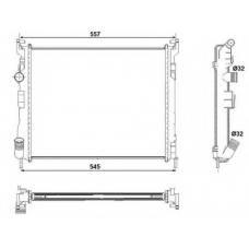 53032 NRF Радиатор, охлаждение двигателя