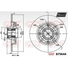 875644.0005 MAXTECH Тормозной диск