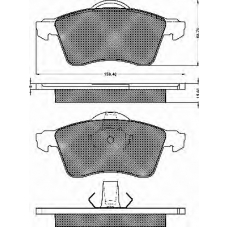 10421 BSF Комплект тормозных колодок, дисковый тормоз