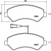 P 61 094 BREMBO Комплект тормозных колодок, дисковый тормоз