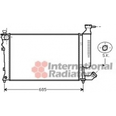09002259 VAN WEZEL Радиатор, охлаждение двигателя