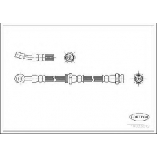 19033512 CORTECO Тормозной шланг