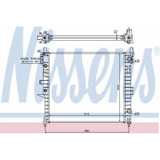 62787A NISSENS Радиатор, охлаждение двигателя