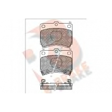 RB0969 R BRAKE Комплект тормозных колодок, дисковый тормоз