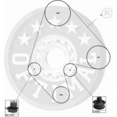 SK-1056 OPTIMAL Комплект ремня грм