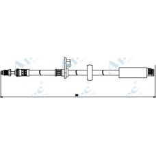 HOS3831 APEC Тормозной шланг