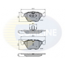 CBP01744 COMLINE Комплект тормозных колодок, дисковый тормоз