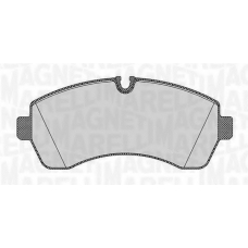 363916060647 MAGNETI MARELLI Комплект тормозных колодок, дисковый тормоз