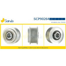 SCP90264.1 SANDO Ременный шкив, генератор