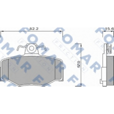 FO 630981 FOMAR ROULUNDS Комплект тормозных колодок, дисковый тормоз